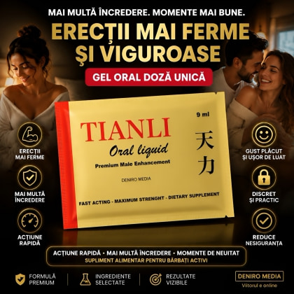 Tianli Oral Liquid 9 ml Gel Oral Pentru Erecții Ferme