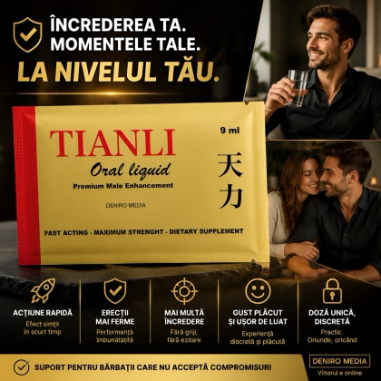 Tianli Oral Liquid 9 ml Gel Oral Pentru Erecții Ferme