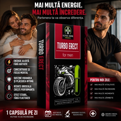 Turbo Power Pills Potență și Vigoare Intimă 6 Capsule
