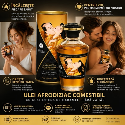 Ulei Masaj Aphrodisiac Warming Oil Caramel 100ml
