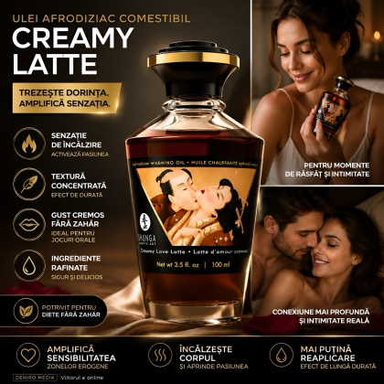 Ulei Masaj Aphrodisiac Warming Oil Creamy Latte 100ml