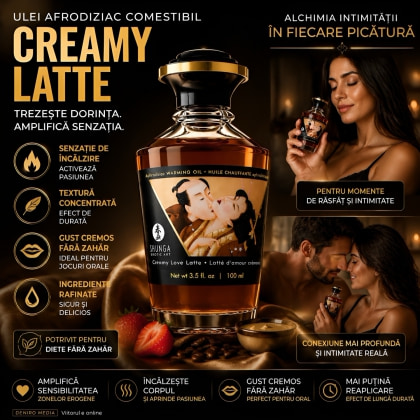 Ulei Masaj Aphrodisiac Warming Oil Creamy Latte 100ml