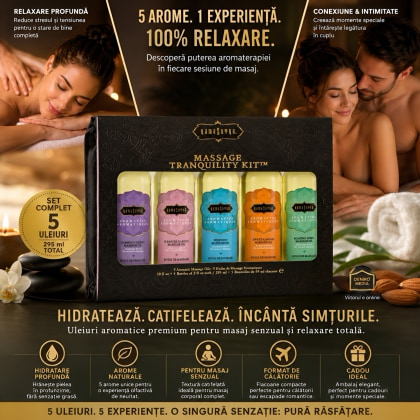 Ulei Masaj Kama Sutra Tranquility Kit Aromatics 295ml