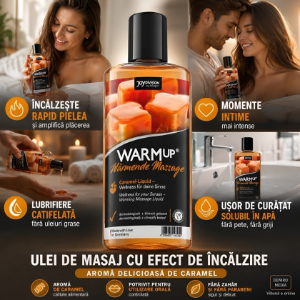 Ulei Masaj Warm Up Caramel Hot Effect 150ml