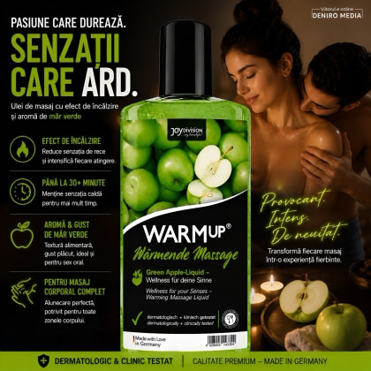 Ulei Masaj WarmUP Green Apple 150ml