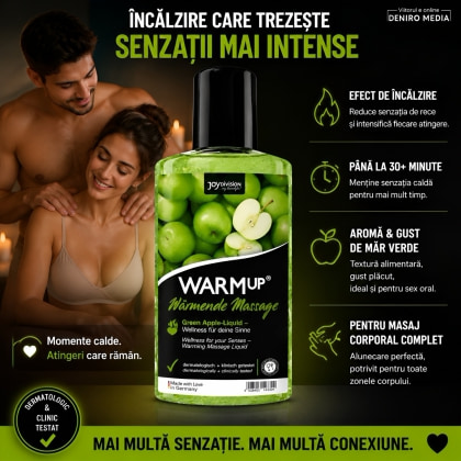 Ulei Masaj WarmUP Green Apple 150ml