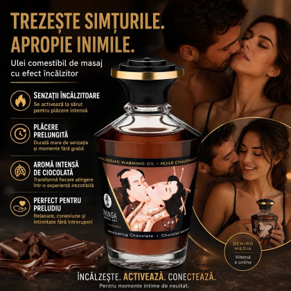 Uleiul Afrodisiac de Masaj cu Ciocolată cu Efect Încălzitor 100ml