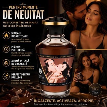 Uleiul Afrodisiac de Masaj cu Ciocolată cu Efect Încălzitor 100ml