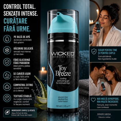 Wicked Sensual Care Breeze Lubrifiant Răcoritor 100 ml