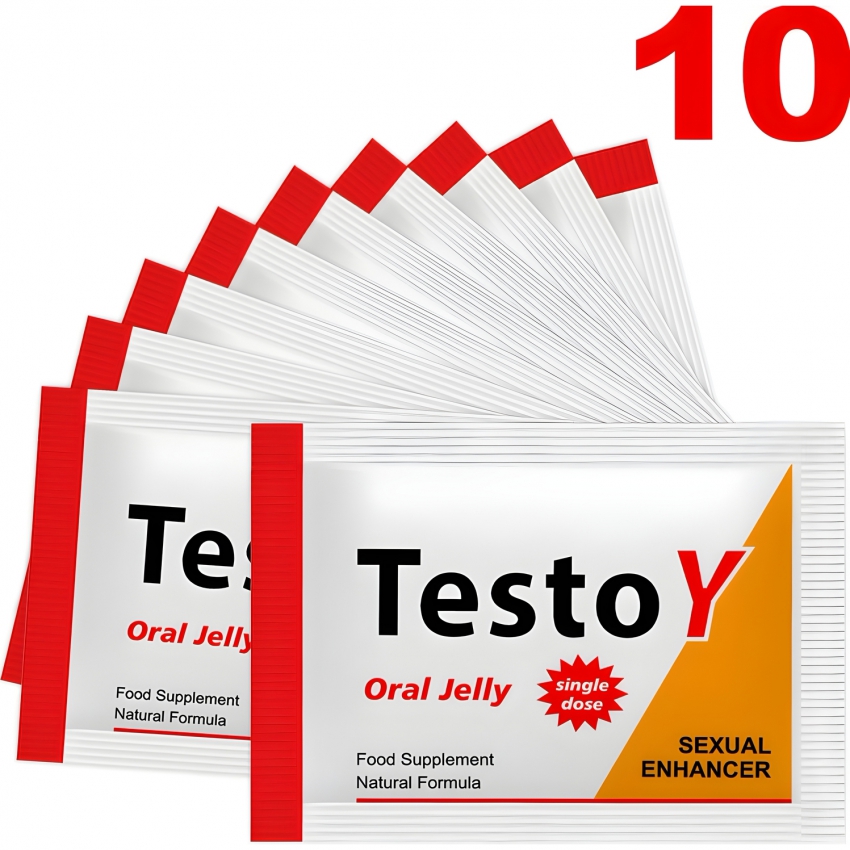 TestoY Jeleu Oral Pentru Erecție 10 plicuri