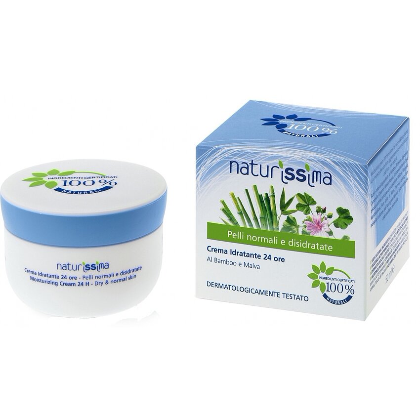 Cremă Hidratantă Ten Normal Și Deshidratat Bambus Și Nalbă Naturissima 50ml