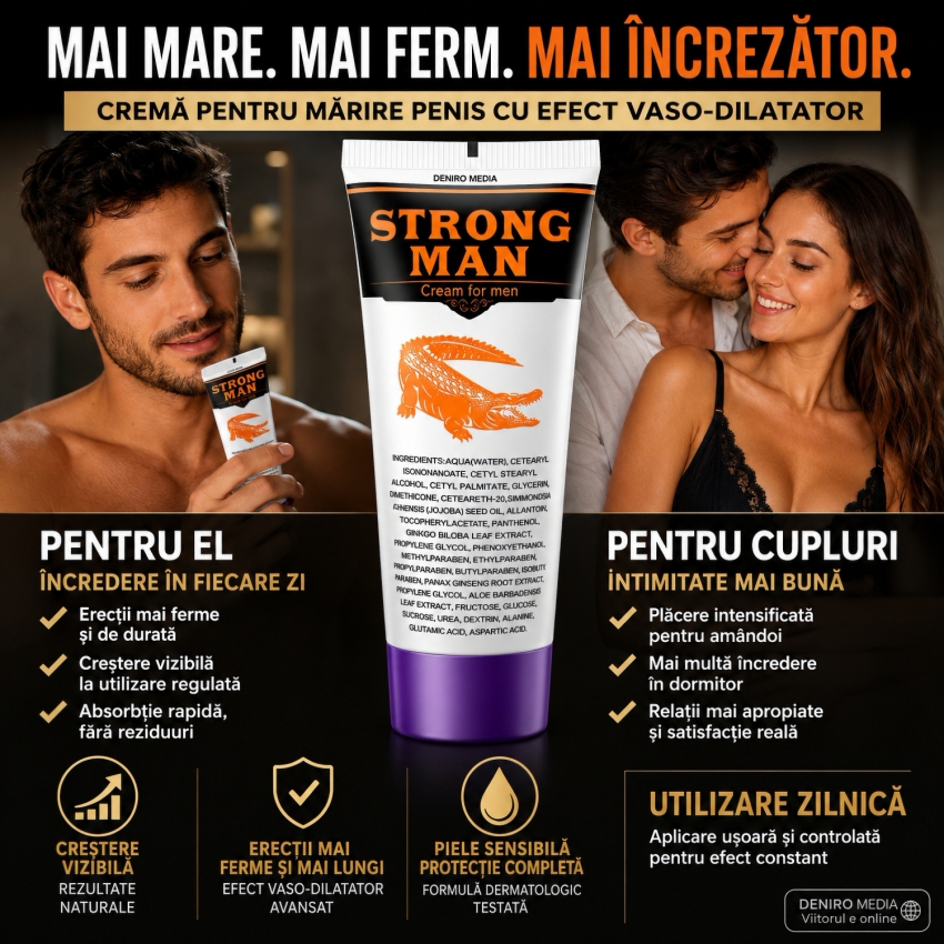 Cremă Mărire Mădular Strong Man 50ml
