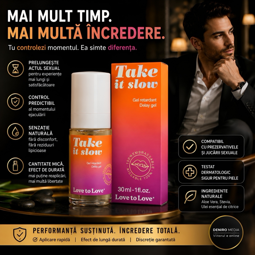 Gel de Întârzierea Emisiei spermei Take It Slow 30ml