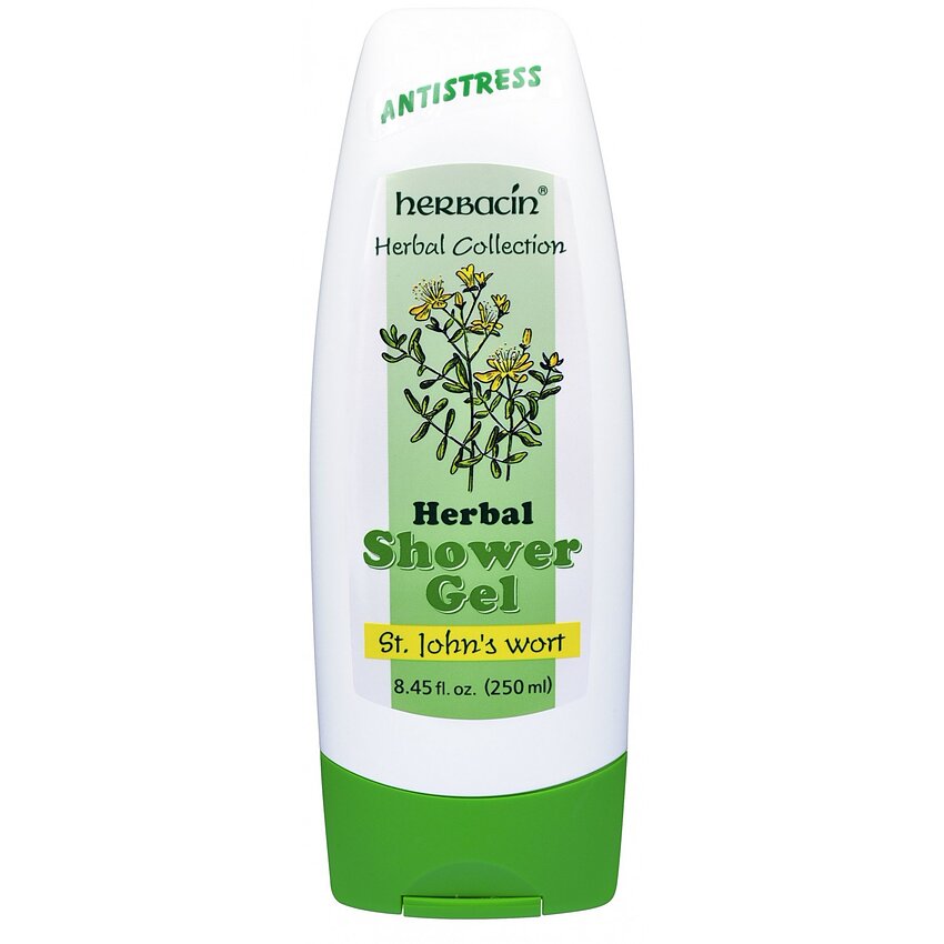 Gel duș și șampon, cu sunătoare, Herbacin, 250 ml