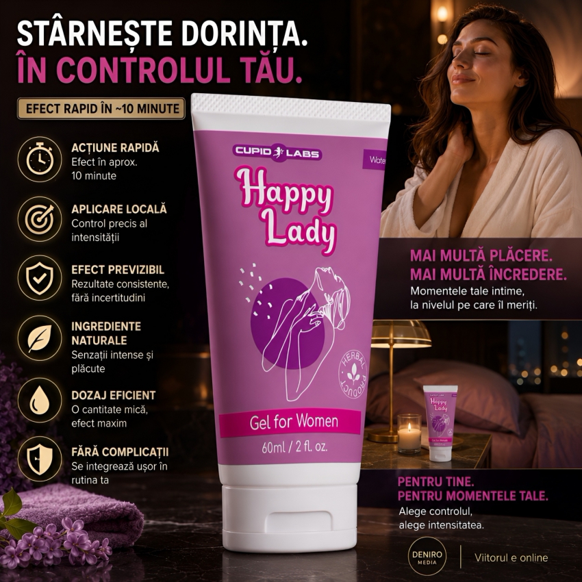 Gel Excitant Pentru Femei Happy Lady 60ml