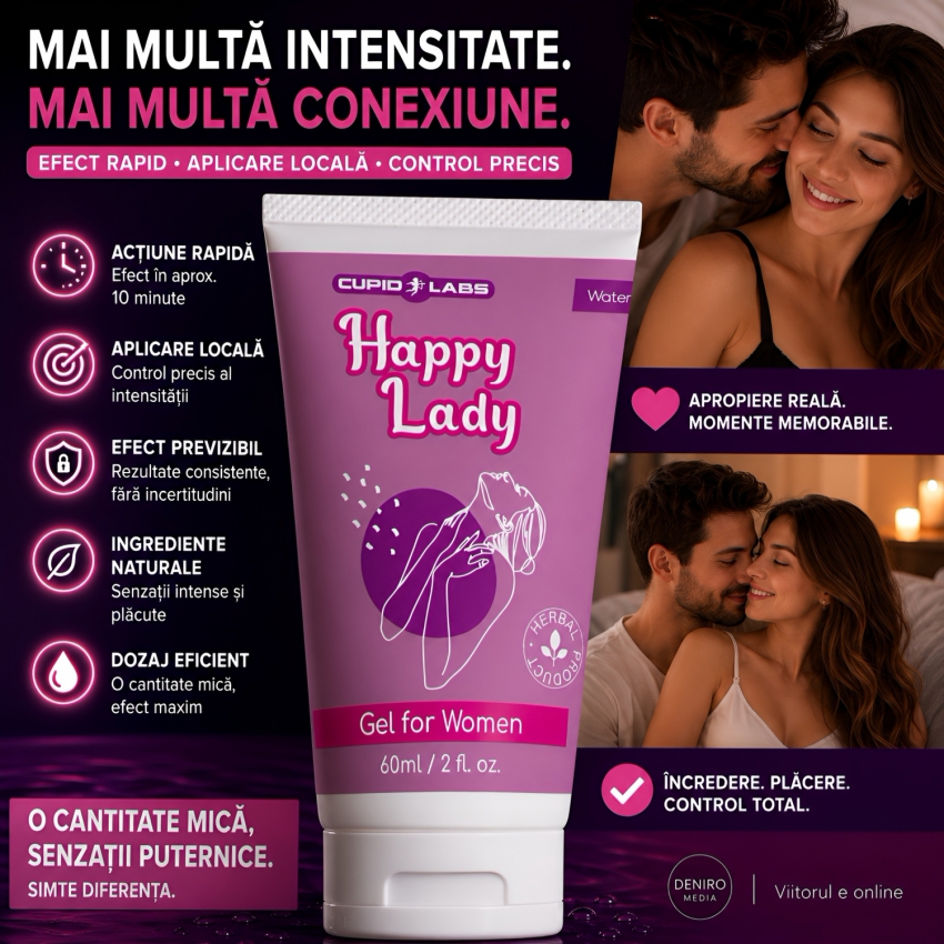 Gel Stimulator Pentru Prietene Happy Lady 60ml