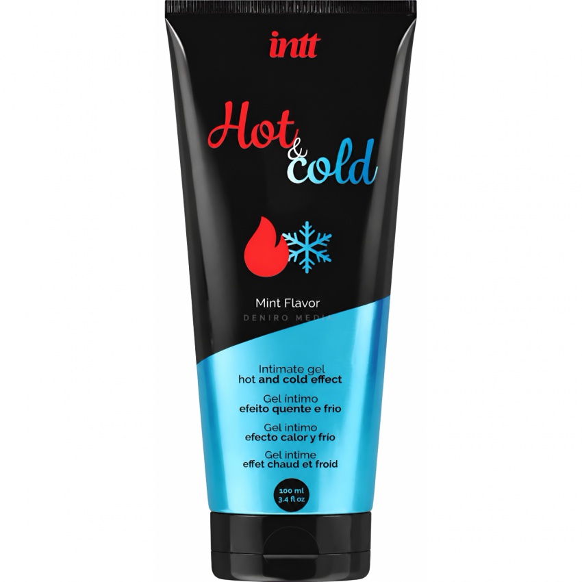 Intt Hot Cold Lubrifiant 100 ml cu Efect Dual Mentă