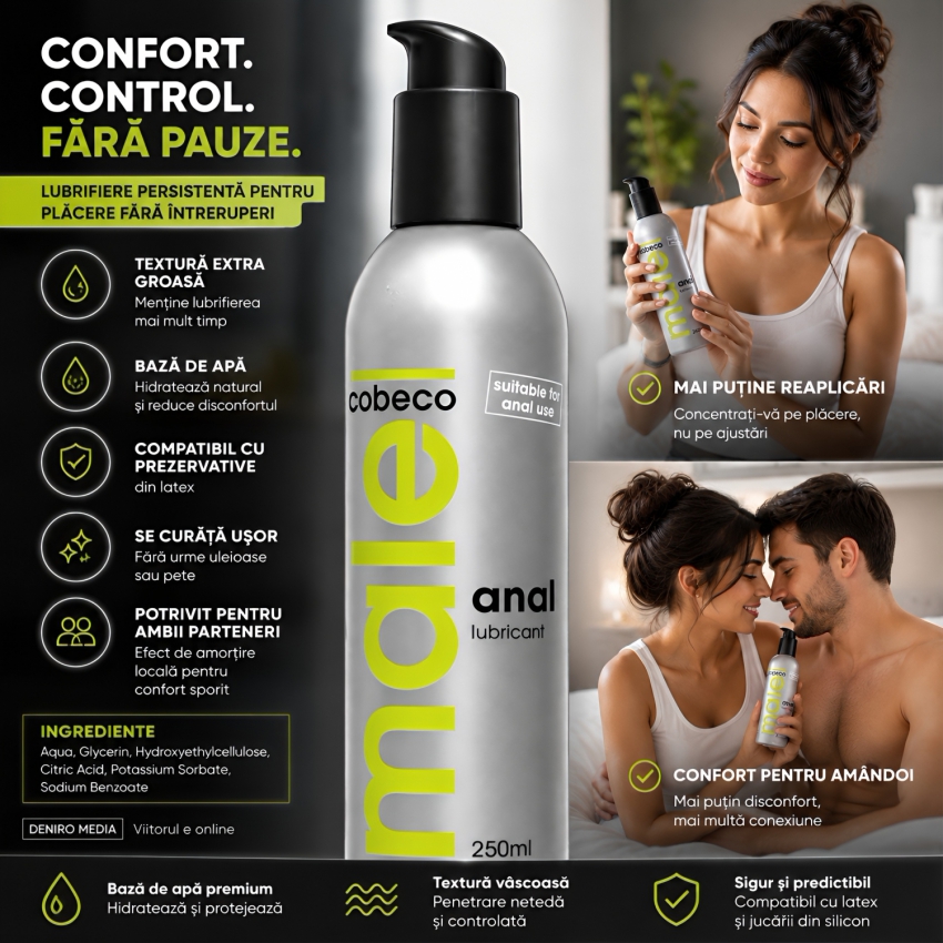 Lubrifiant Anal Male Cobeco 250ml