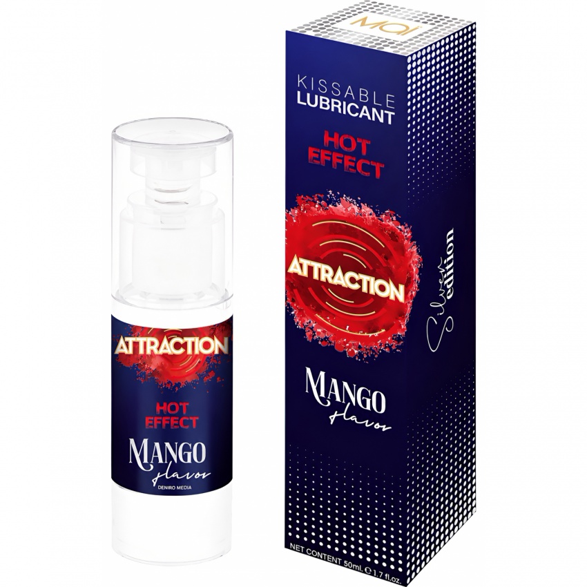 Lubrifiant Attraction Heat Mango 50ml