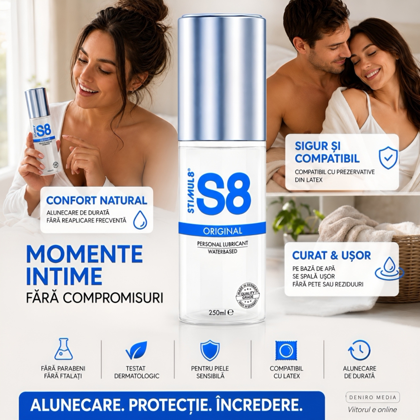 Lubrifiant S8 Waterbase Autentic 250ml