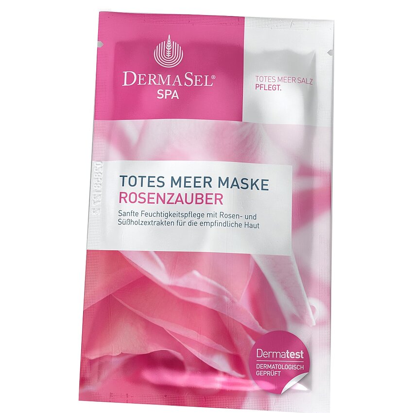 Mască de față cu petale de trandafir, Dermasel, 12 ml
