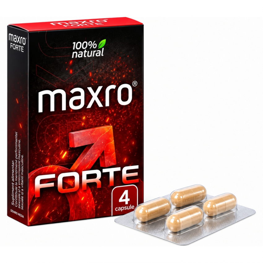 Pastile MaxRo Forte Pentru Potență și Erecție 4buc