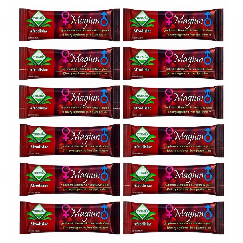 Pachet 12 x Magiun Afrodisiac Potentă 100% Natural Themra 12g