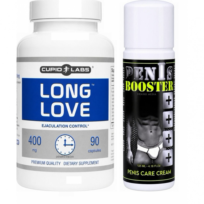 Pachet Pastile Long Love + Cremă Penis Booster