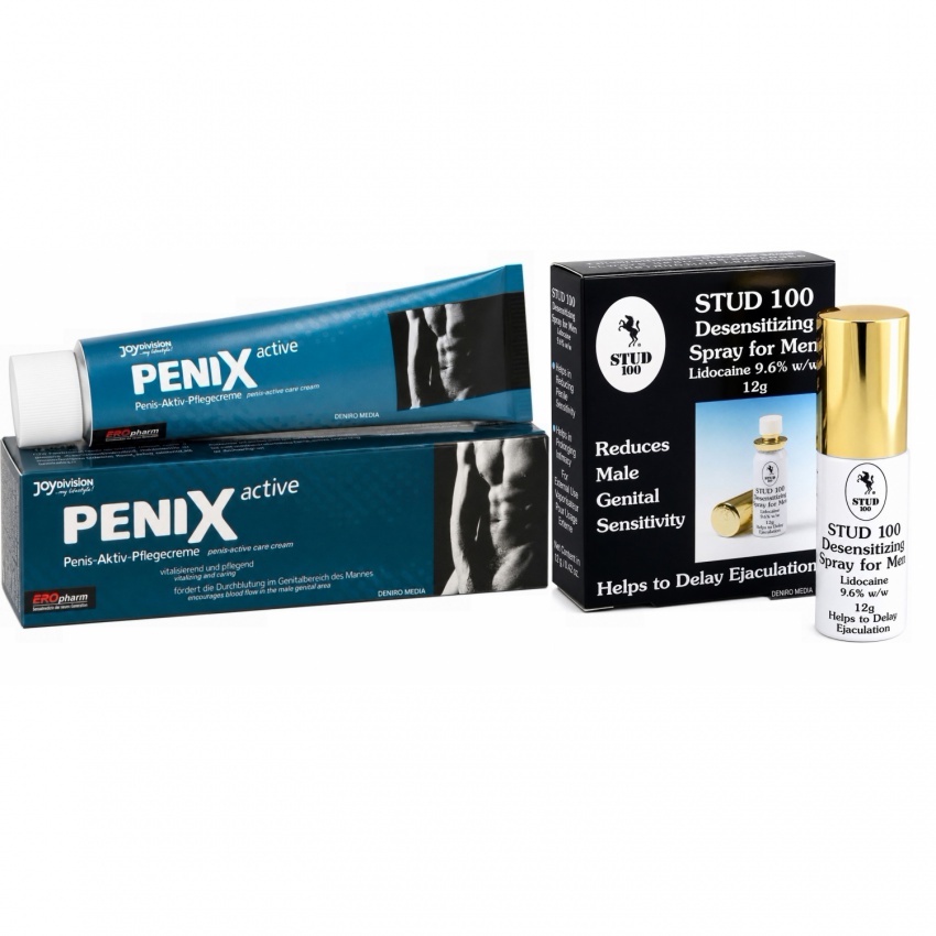 Pachet Spray Stud 100 Original + Cremă Pentru Potență Penix 75ml