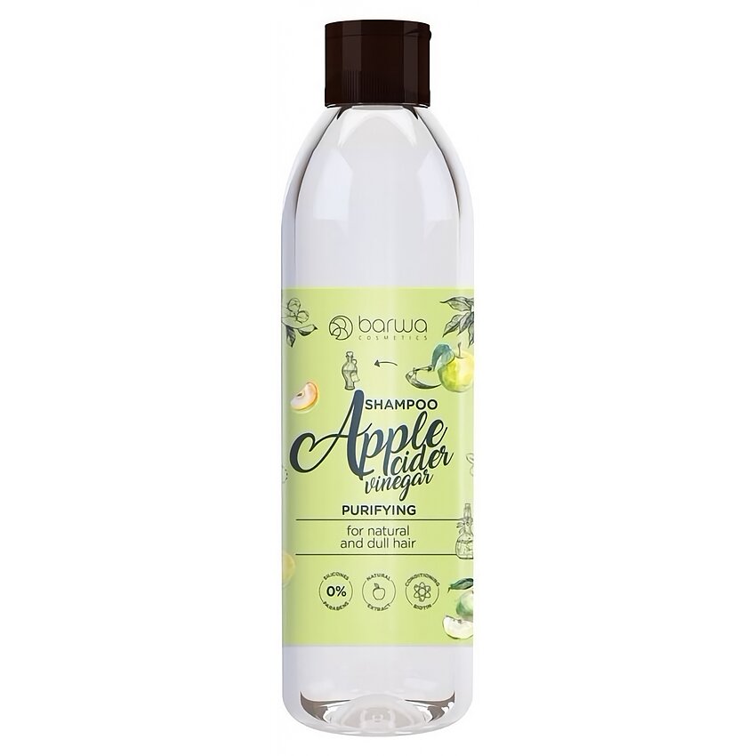 Șampon cu oțet din cidru de mere Barwa 300ml
