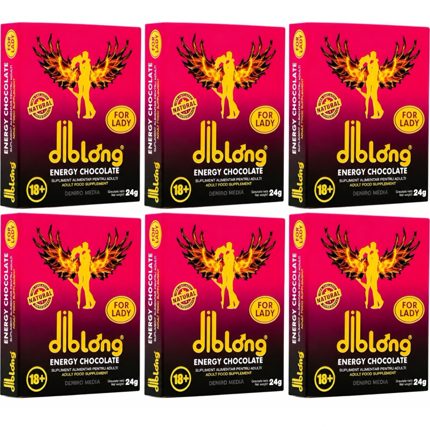 Set 6 x Ciocolată Afrodisiacă Pentru Femei 24g