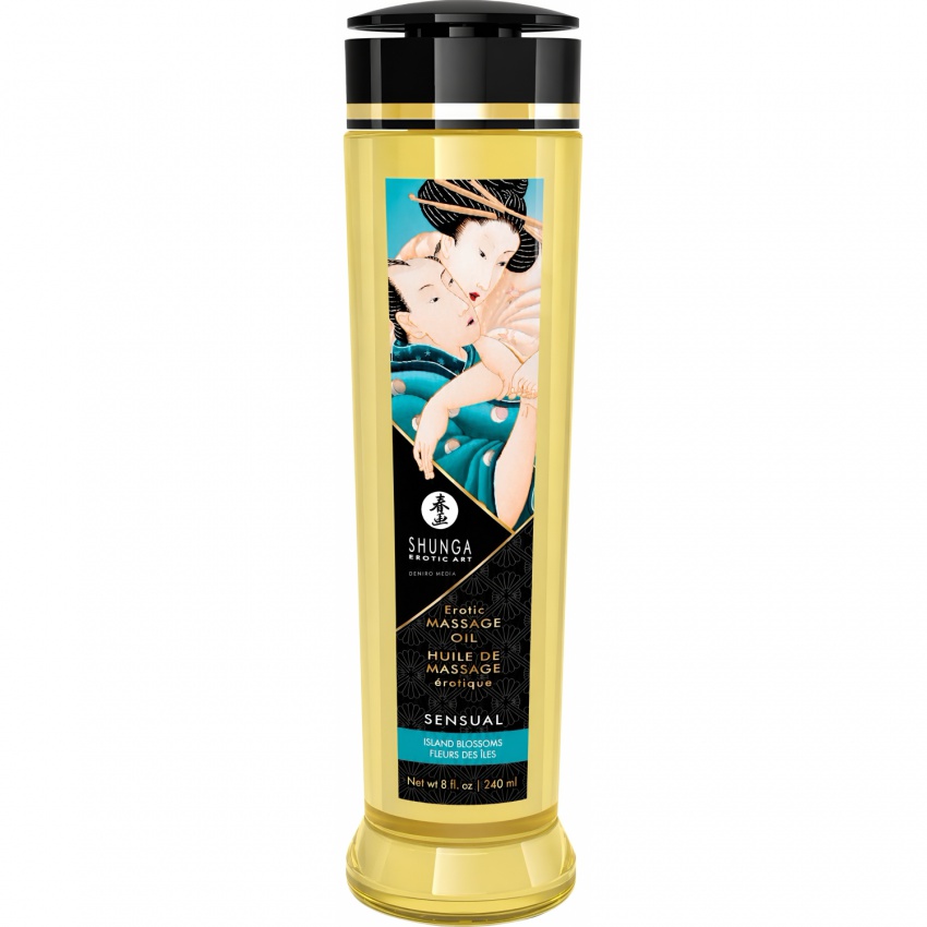 Shunga Massage Oil Island Blossoms 250ml