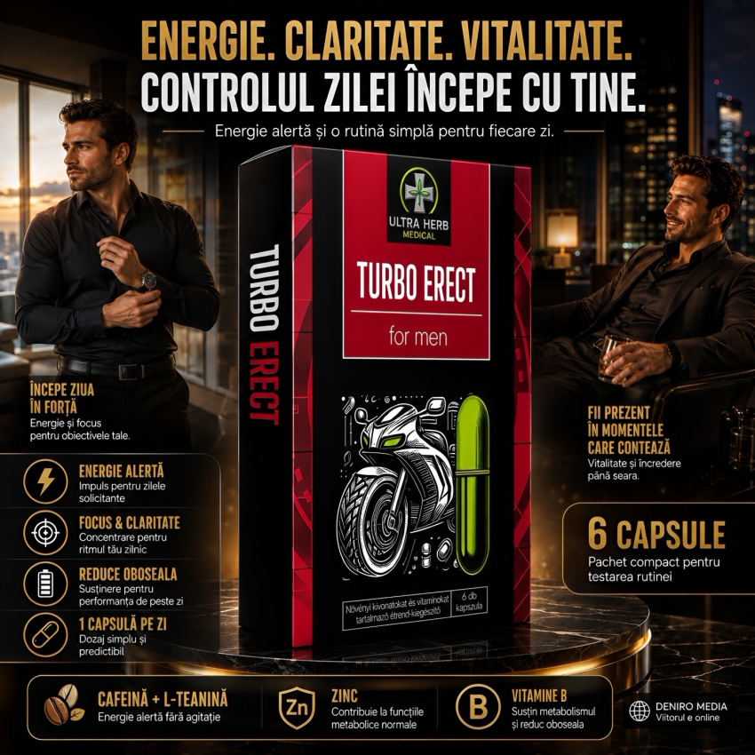 Turbo Power Pills Potență și Vigoare Intimă 6 Capsule