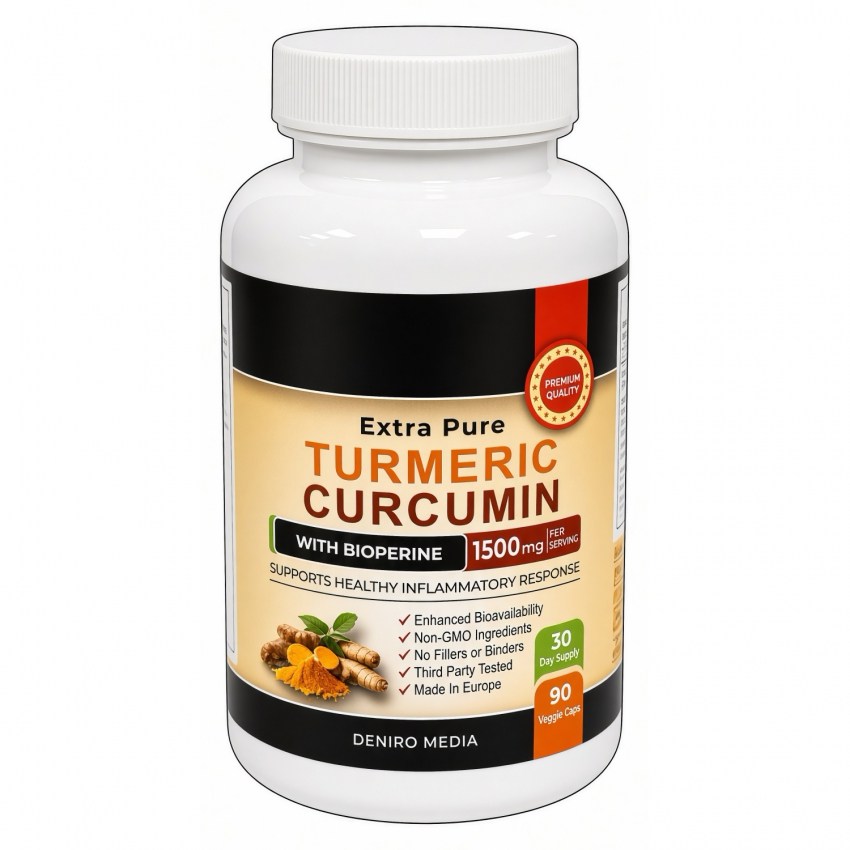 Turmeric Curcumin Cu Bioperină 1500mg 90 capsule