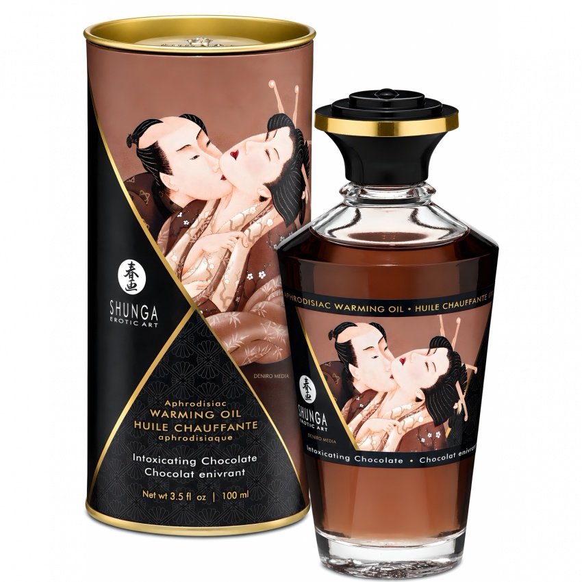 Uleiul Afrodisiac de Masaj cu Ciocolată cu Efect Încălzitor 100ml